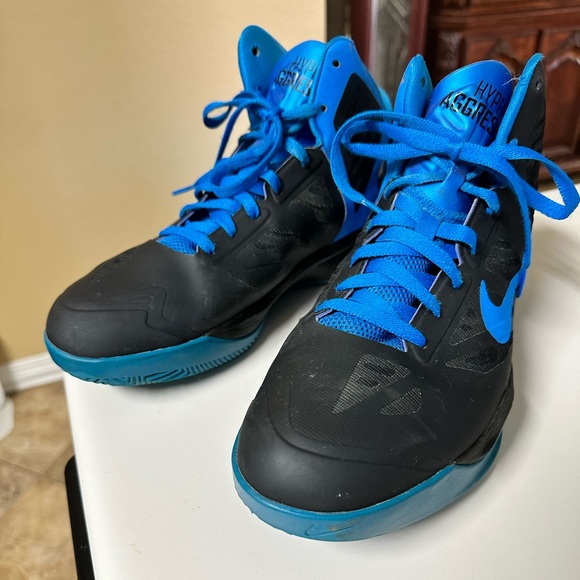 NIKE AIR MAX HYPERAGGRESSOR 524851-008 Blue Black Men's Basketball shoes size 10 - Picture 1 of 8